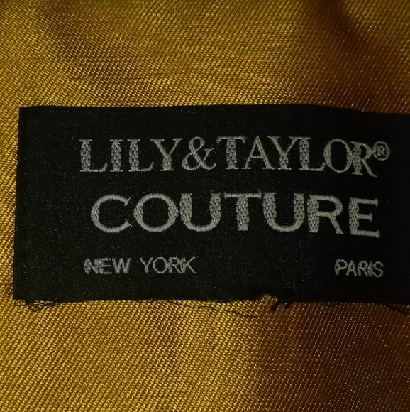 Lilly&Taylor 2 Piece Skirt and Jacket Size Women 22 Gold - Picture 5 of 8